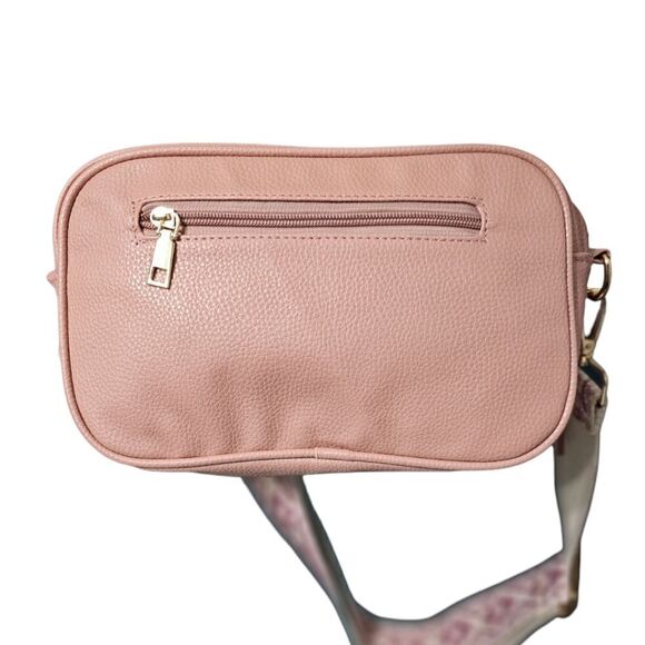 "The Sunday Bruncher" Pink Lemonade Mimosa Camera Style Crossbody Bag - Picture 2 of 14
